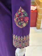 Dil-Kash Karandi Purple | 3 Piece Suit | (RF-D1-KR-PR) Rumaisa Fashion