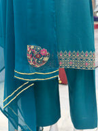 Dil-Kash Karandi Zinc | 3 Piece Suit | (RF-D1-KR-ZN) Rumaisa Fashion