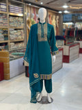 Gul-E-Arzo Karandi Zinc | 3 Piece Suit | (RF-D2-KR-ZN) Rumaisa Fashion