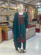 Kashish Karandi Zinc | 3 Piece Suit | (RF-D4-KR-ZN) Rumaisa Fashion