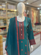 Kashish Karandi Zinc | 3 Piece Suit | (RF-D4-KR-ZN) Rumaisa Fashion