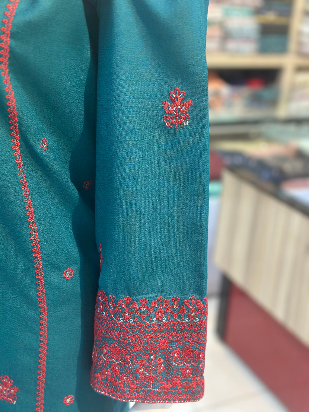 Kashish Karandi Zinc | 3 Piece Suit | (RF-D4-KR-ZN) Rumaisa Fashion