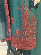 Kashish Karandi Zinc | 3 Piece Suit | (RF-D4-KR-ZN) Rumaisa Fashion