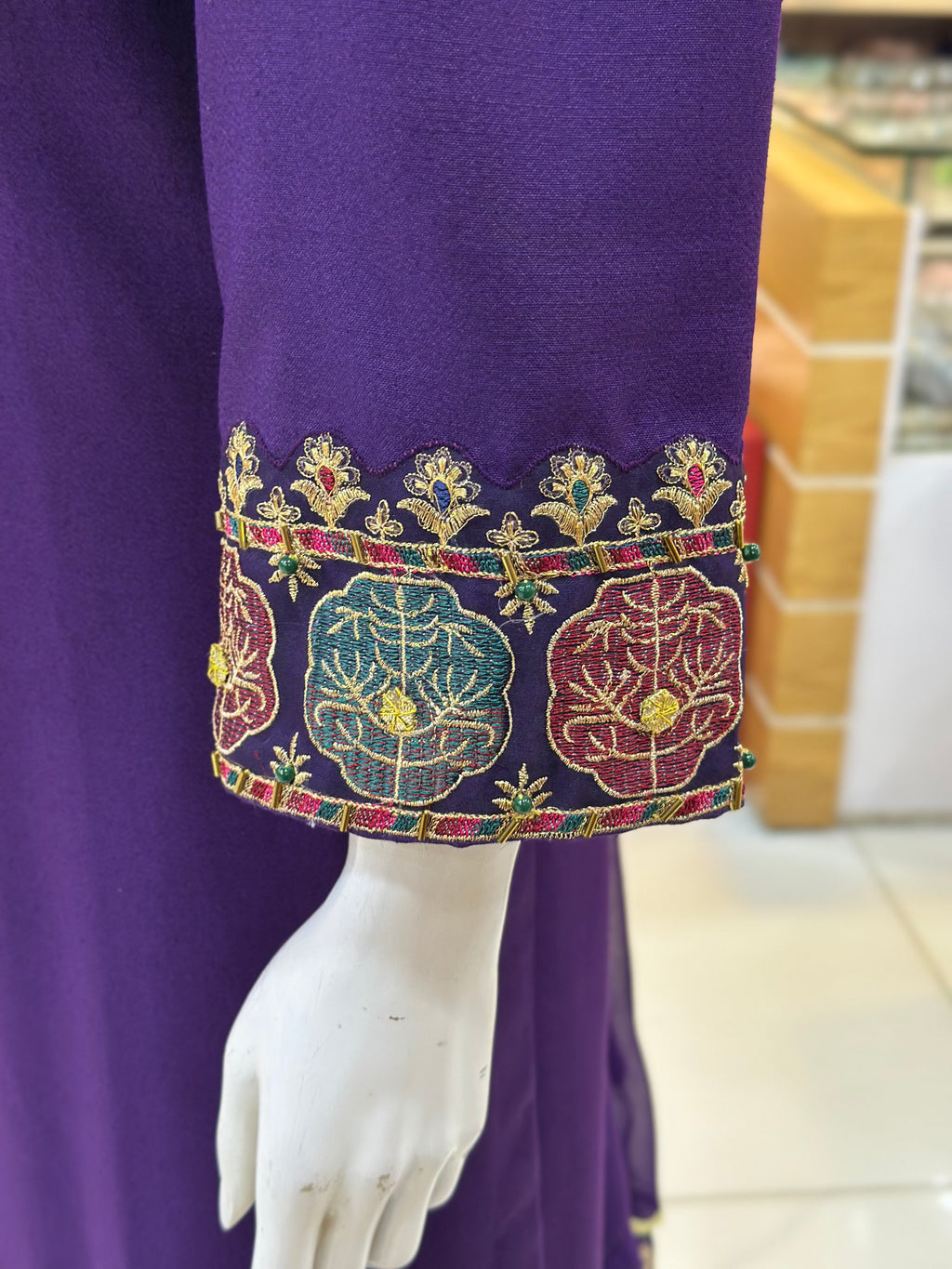 Gull Saba Karandi Purple | 3 Piece Suit | (RF-D7-KR-PR)